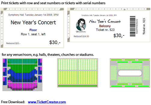 Click to view TicketCreator - Print Your Tickets 5.5 screenshot
