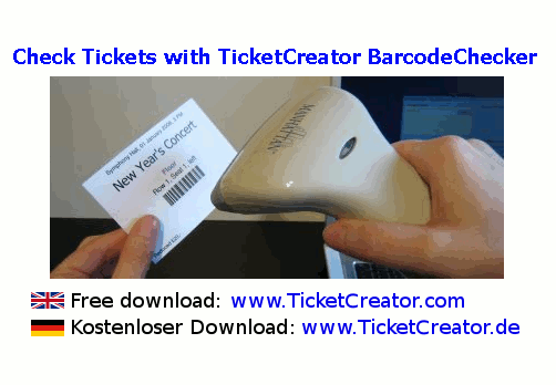 Click to view BarcodeChecker - Check Tickets 3.0 screenshot