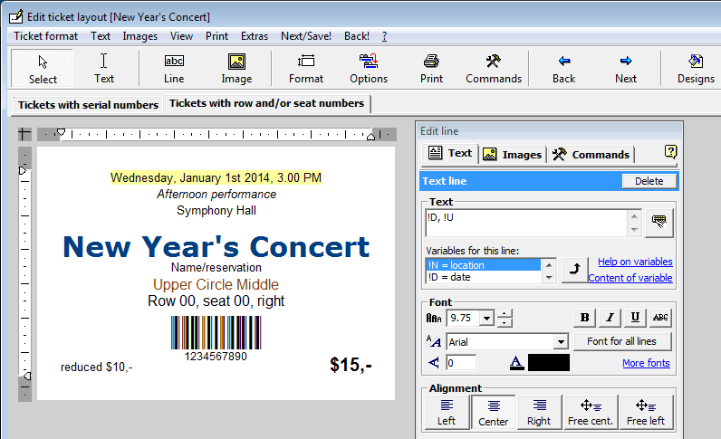 Ticketing Software to Print Tickets for Your Events; Ticket Printing Program