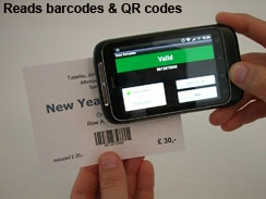 Check the barcode tickets with an Android smartphone or iPhone.