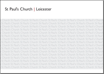 Ticket template (105x74 mm). One DIN A4 page contains eight such DIN A7 tickets.