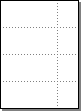 Print tickets on perforated card sheets with stubs