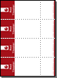 Get your customized tickets with stubs on perforated card sheets from a local printing shop